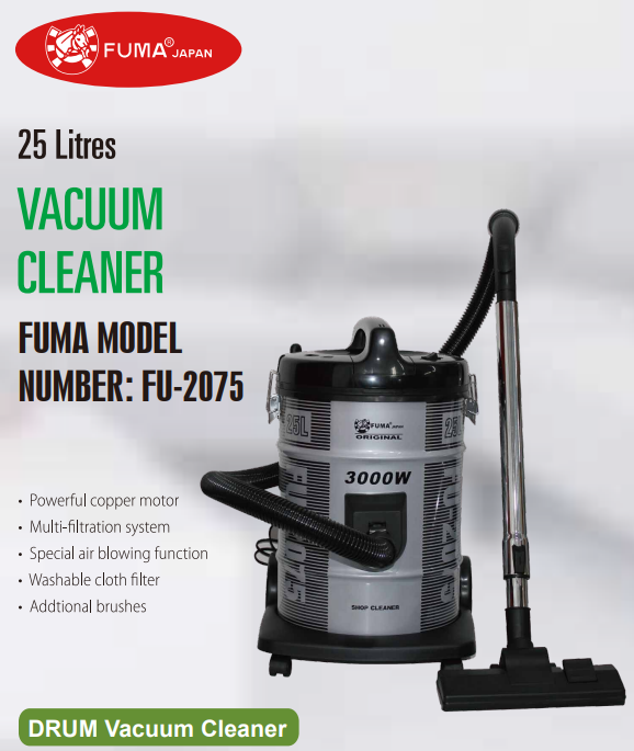 FU-2075-Drum vacuum cleaner (25L)